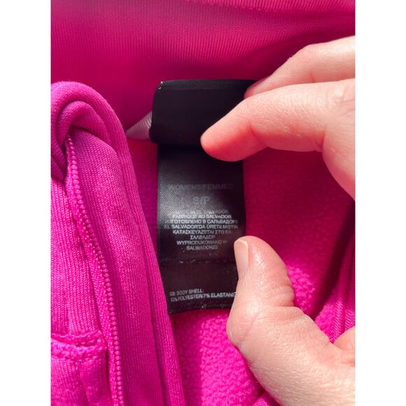 Women's North Face Pink Quarter Zip Sweater Size Small - Picture 5 of 8